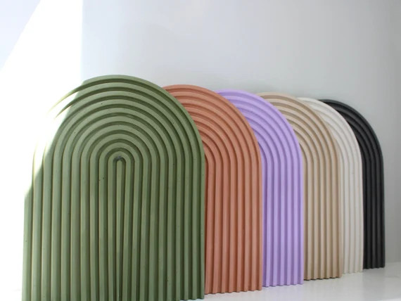 Large Arch Tray  8 Colours  Ripple Platter  Concrete Tray  | Etsy | Etsy (US)