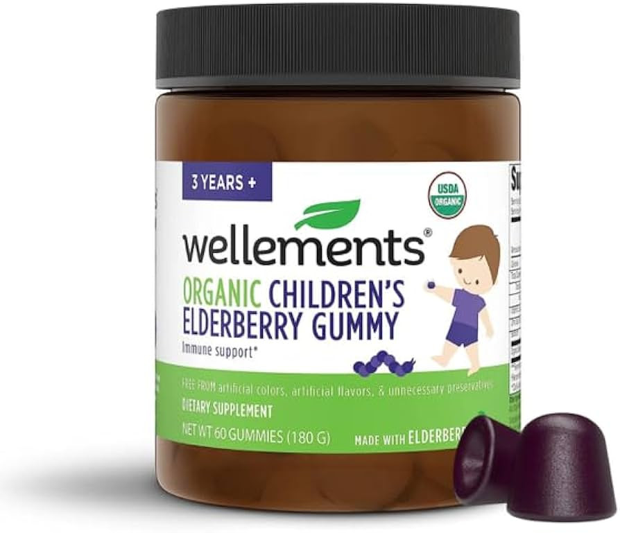 Wellements Organic Children's Elderberry Gummy | Daily Kids Immune Support Gummies, Made with Vit... | Amazon (US)
