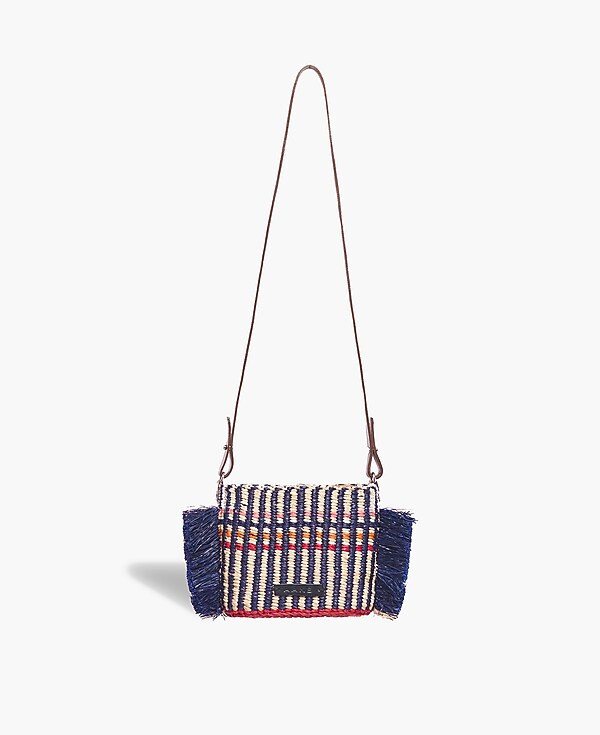 AAKS Raffia Hana Mini Stripe Bag | Madewell
