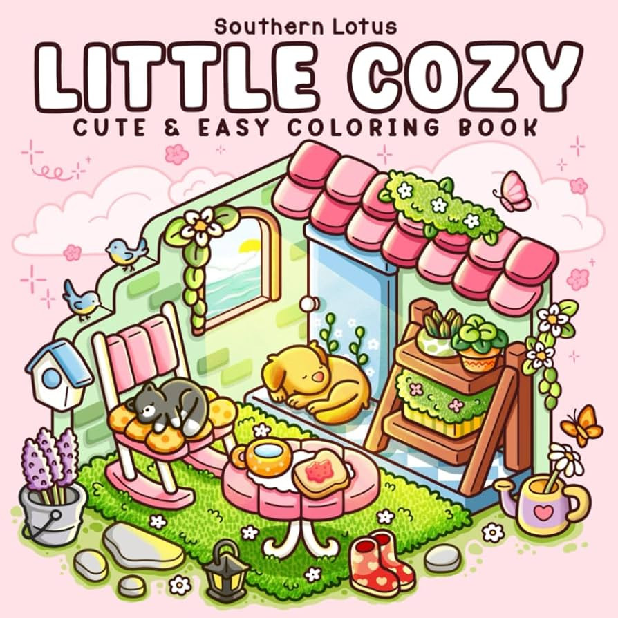 Little Cozy: Coloring Book for Adults and Teens Featuring Hygge Corners and Pocket Spaces, Easy a... | Amazon (US)