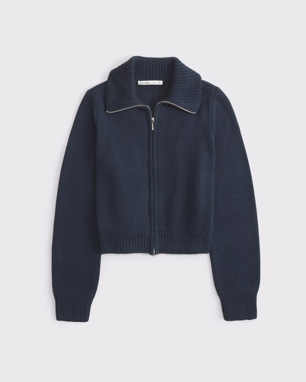 Double Zipper Cardigan | Abercrombie & Fitch (UK)