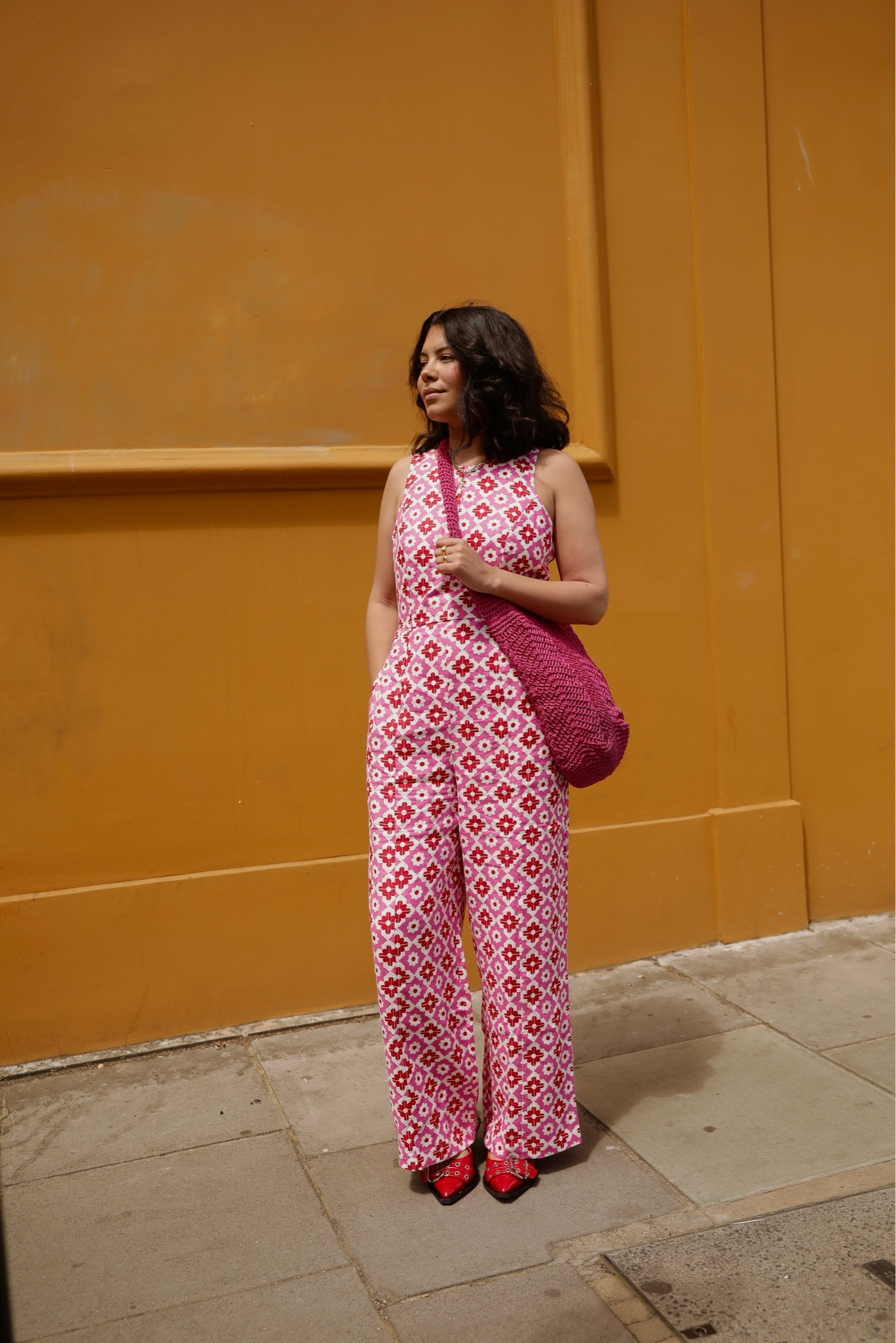 Colourful dopamine jumpsuit for the summer! 

#LTKSummerSale #LTKmidsize #LTKsummer