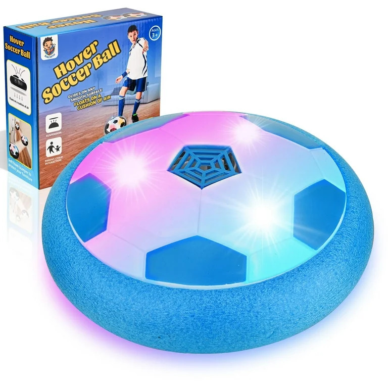 LED Hover Soccer Ball, Air Soccer Indoor Floating with LED Light, Indoor Soccer Game for Young Bo... | Walmart (US)