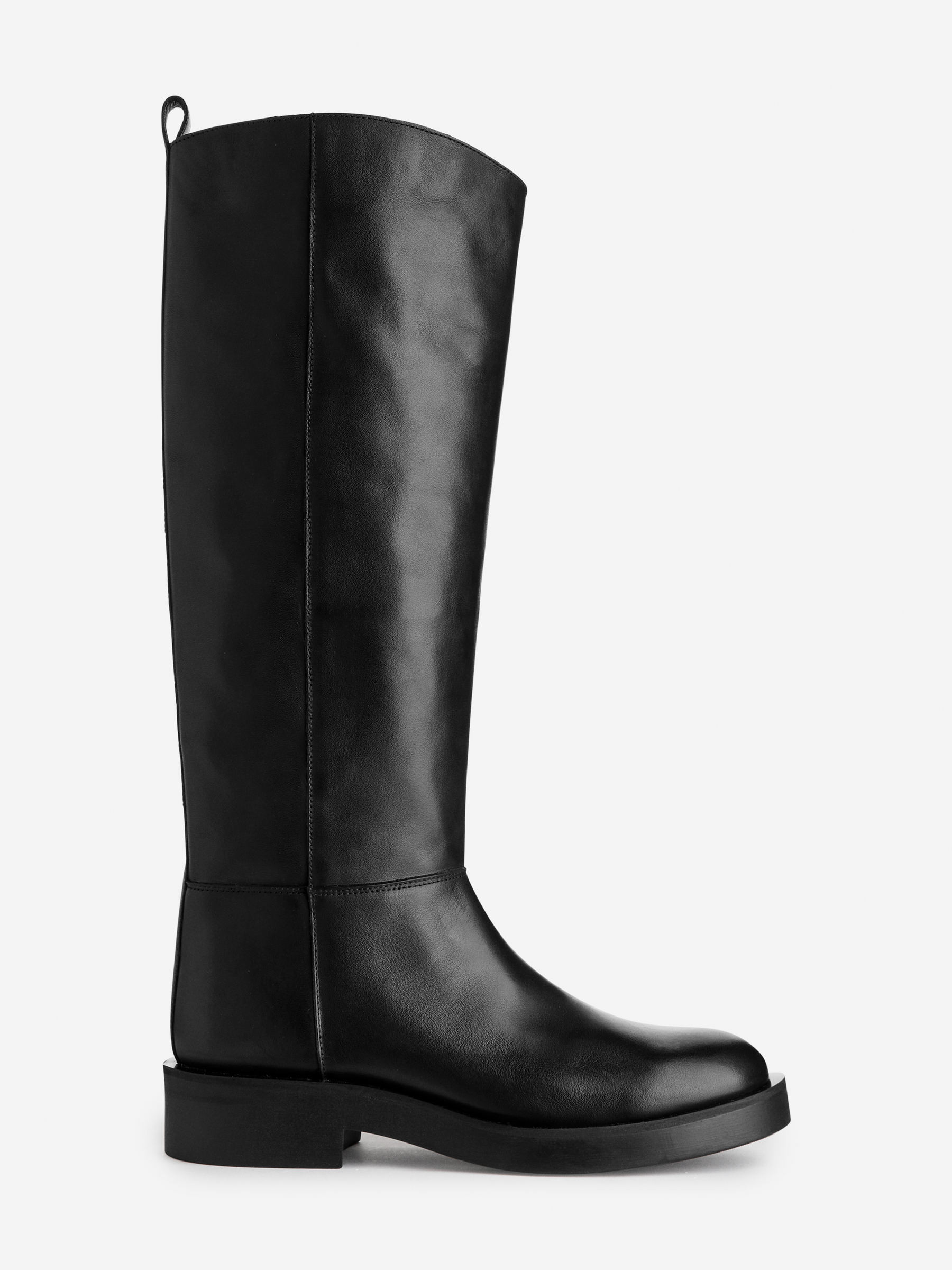 Leather Riding Boots – Black – Women – ARKET GB | Arket UK
