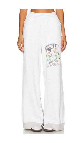 Let Love Guide My Way Terry Sweatpants in Heather Ash Grey | Revolve Clothing (Global)