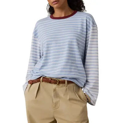 Stripe Sunwashed Organic Cotton Top | Nordstrom