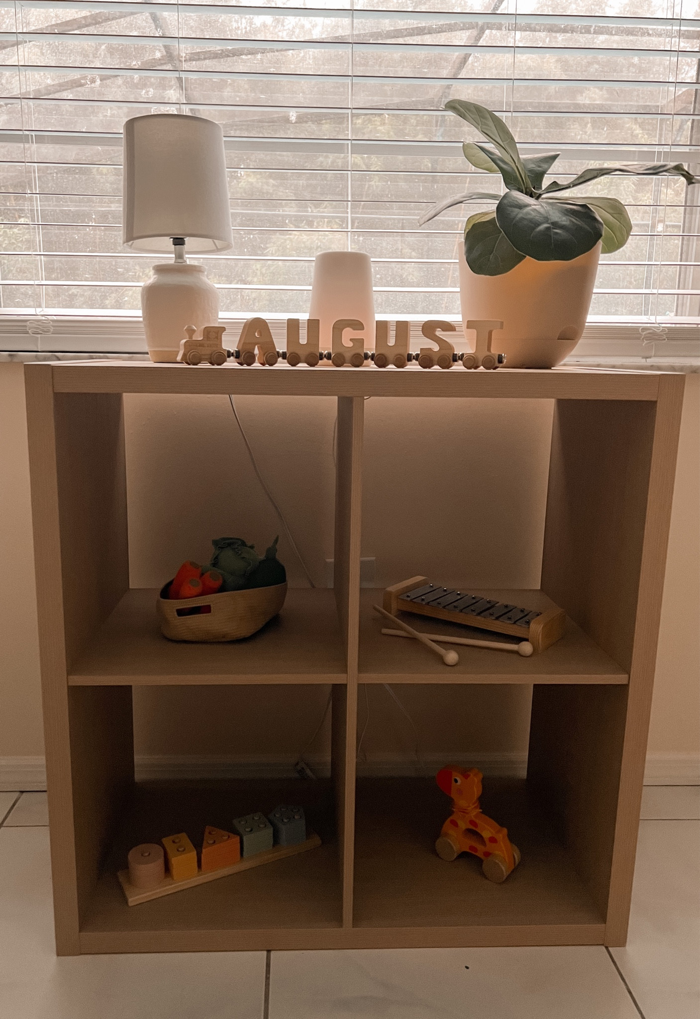 cubby on sale at target and most of the toys tagged from amazon! 

train letters are from NiniAndLoli.com

I decided to get the four cubby storage instead of the 6-8 for the montessori style learn/play. It takes the pressure off of me, so I don't feel like I need to buy more toys than he actually needs due the toy rotation schedule. For any child this could be overwhelming and overstimulating, there's too much to soak in and not enough to learn. This is enough for independent play and enough to know when he is ready for the both of us to connect, eat, and play/go outside.  

#LTKSale #LTKbaby #LTKhome