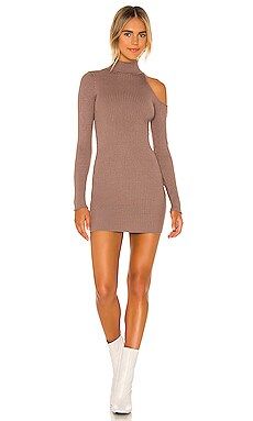NBD Moira Cut Out Dress in Mocha from Revolve.com | Revolve Clothing (Global)