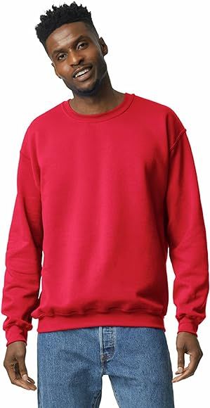 Gildan Adult Fleece Crewneck Sweatshirt, Style G18000, Multipack | Amazon (US)