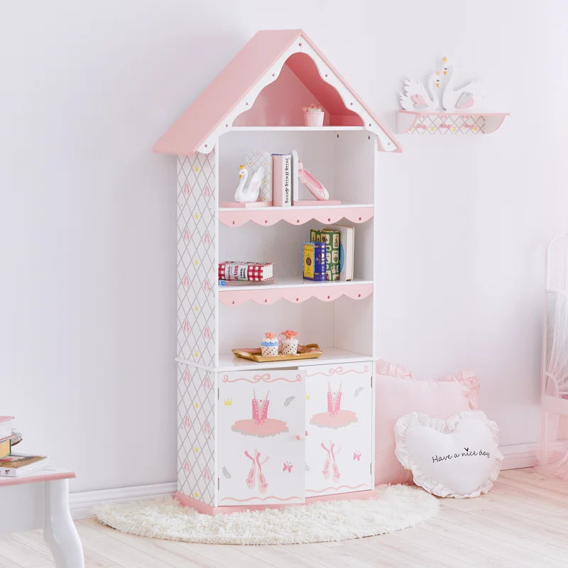 Swan Lake Fantasy Fields 64.75'' H X 12.25'' W Kids Bookcase | Wayfair North America