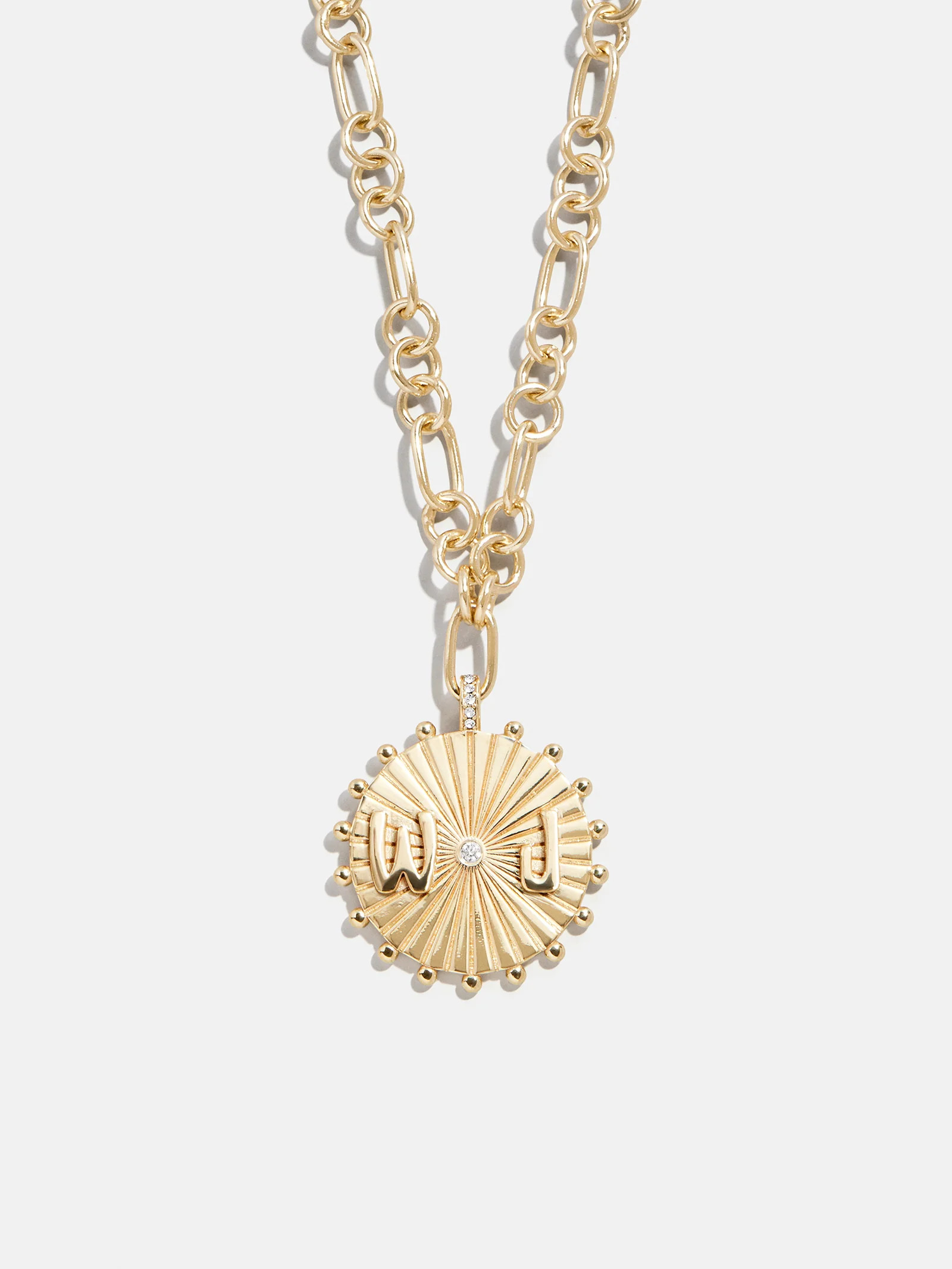 Initial Custom Medallion Necklace - Gold | BaubleBar