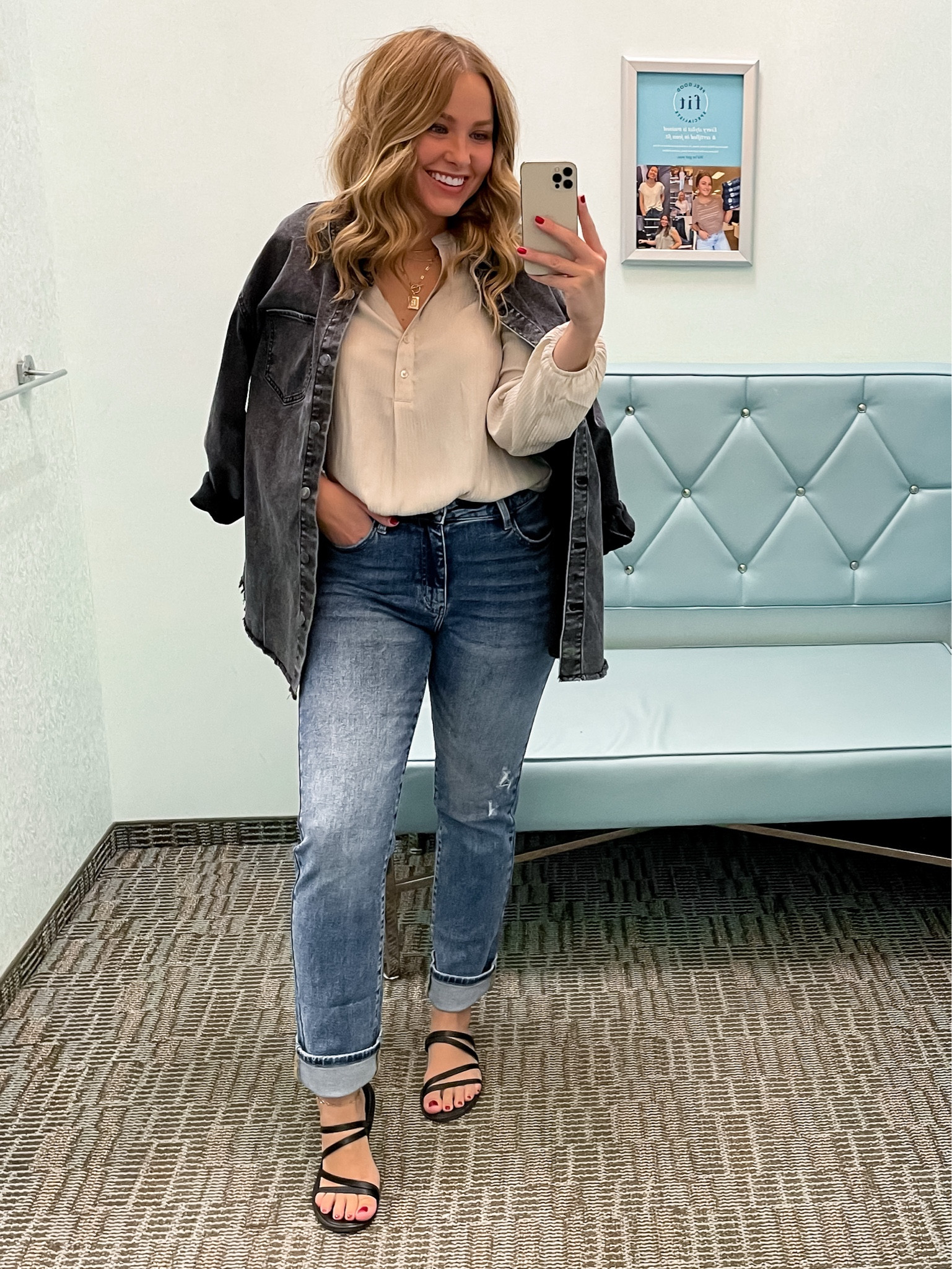 KanCan Jeans. I love this ivory blouse. 

#LTKSaleAlert #LTKWorkwear #LTKStyleTip