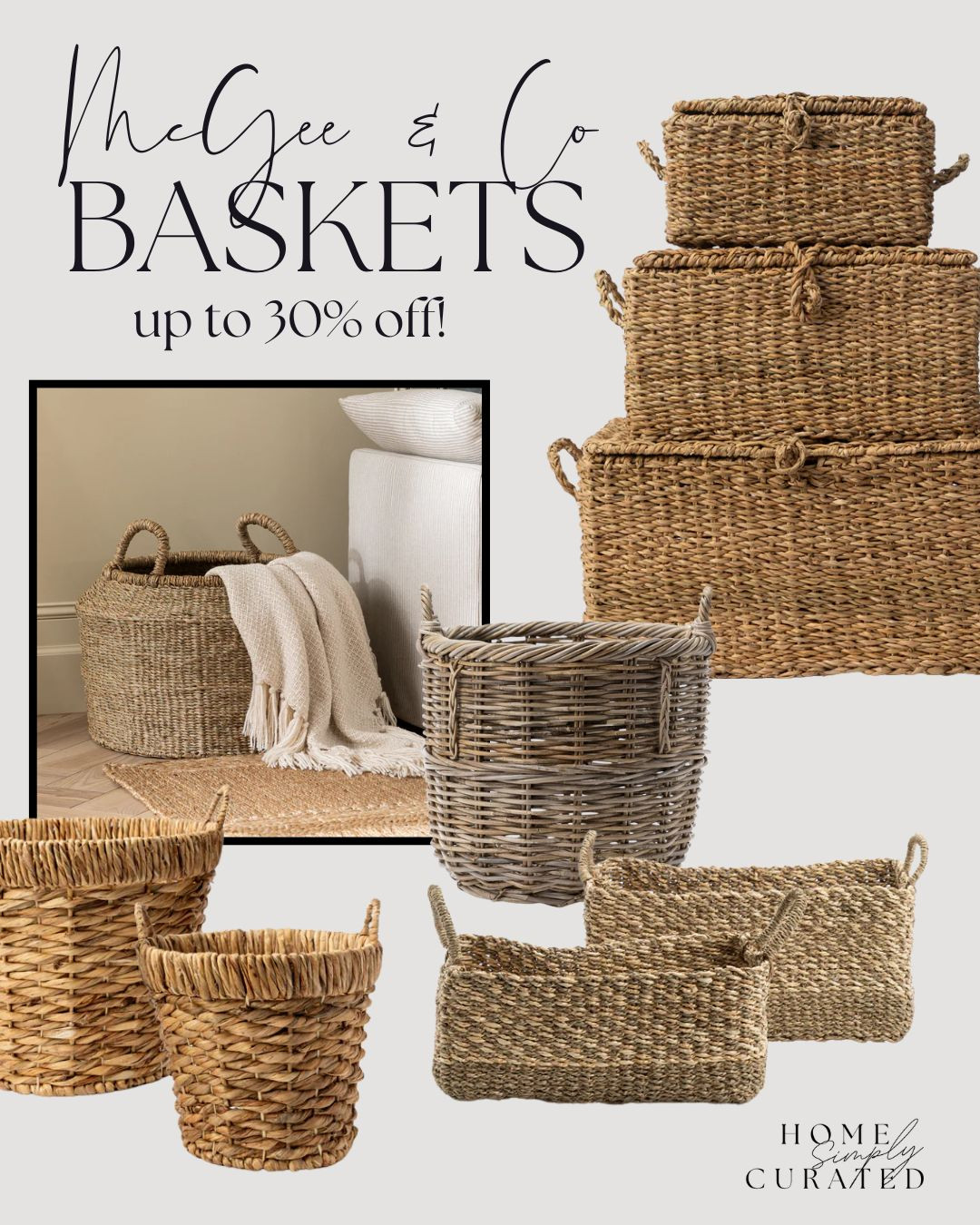 McGee & Co has started their sale for Black Friday - their baskets are currently on sale up to 30% off!



McGee & Co, baskets, storage, Black Friday Sale, under $100, under $50, storage basket, home finds 

 #LTKSeasonal #LTKHome #LTKFindsUnder100