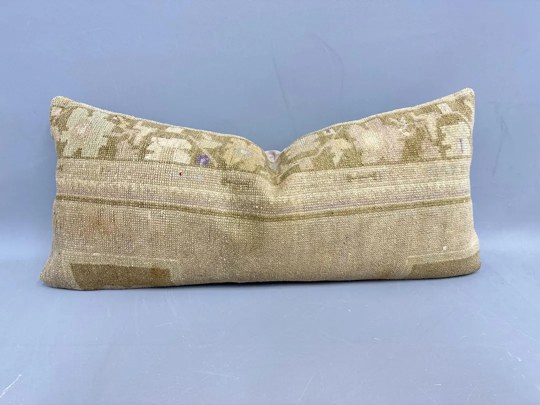 Turkish Kilim Pillow, Boho Pillow Sham Cover, 16x36 Vintage Kilim Throw Pillow, Antique Pillows, ... | Etsy (US)