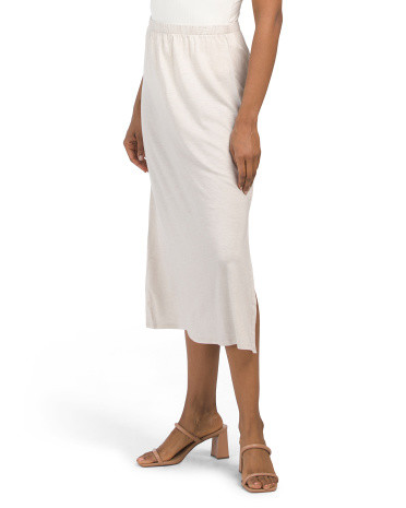 Jersey Melange Straight Skirt | TJ Maxx
