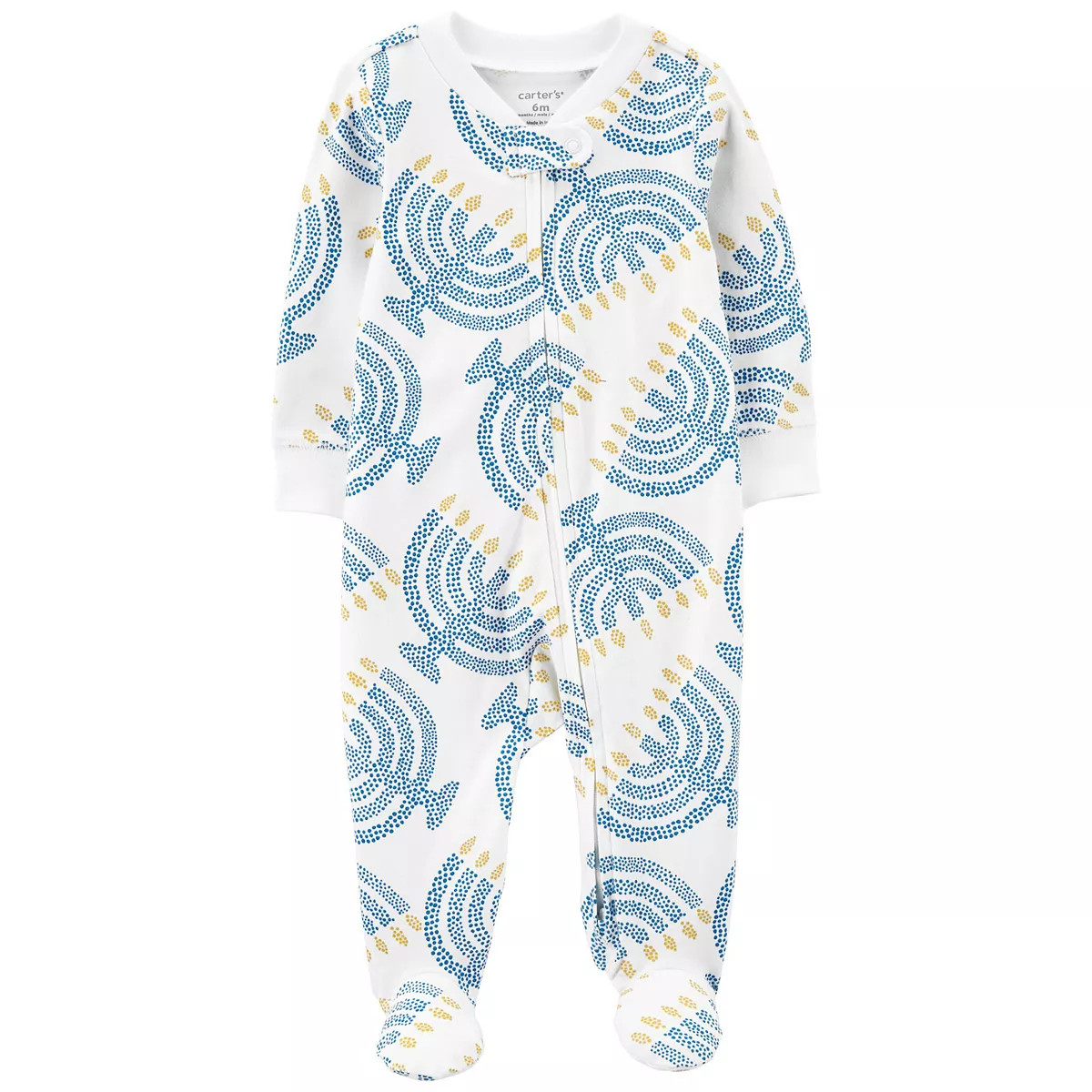 Baby Carter's Hanukkah 2-Way Zip Cotton Sleep & Play | Kohl's