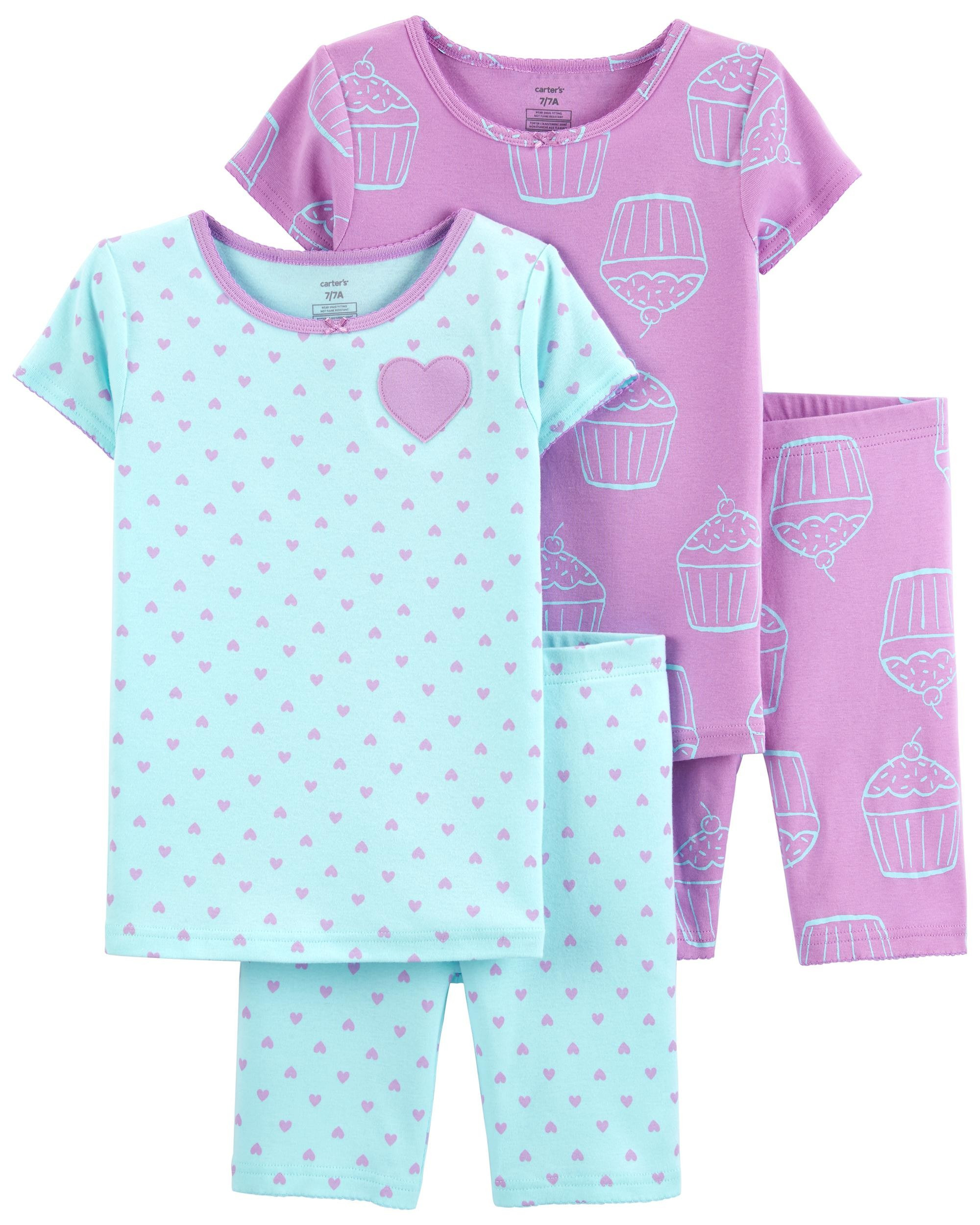 4-Piece Cupcakes 100% Snug Fit Cotton PJs | Carter's