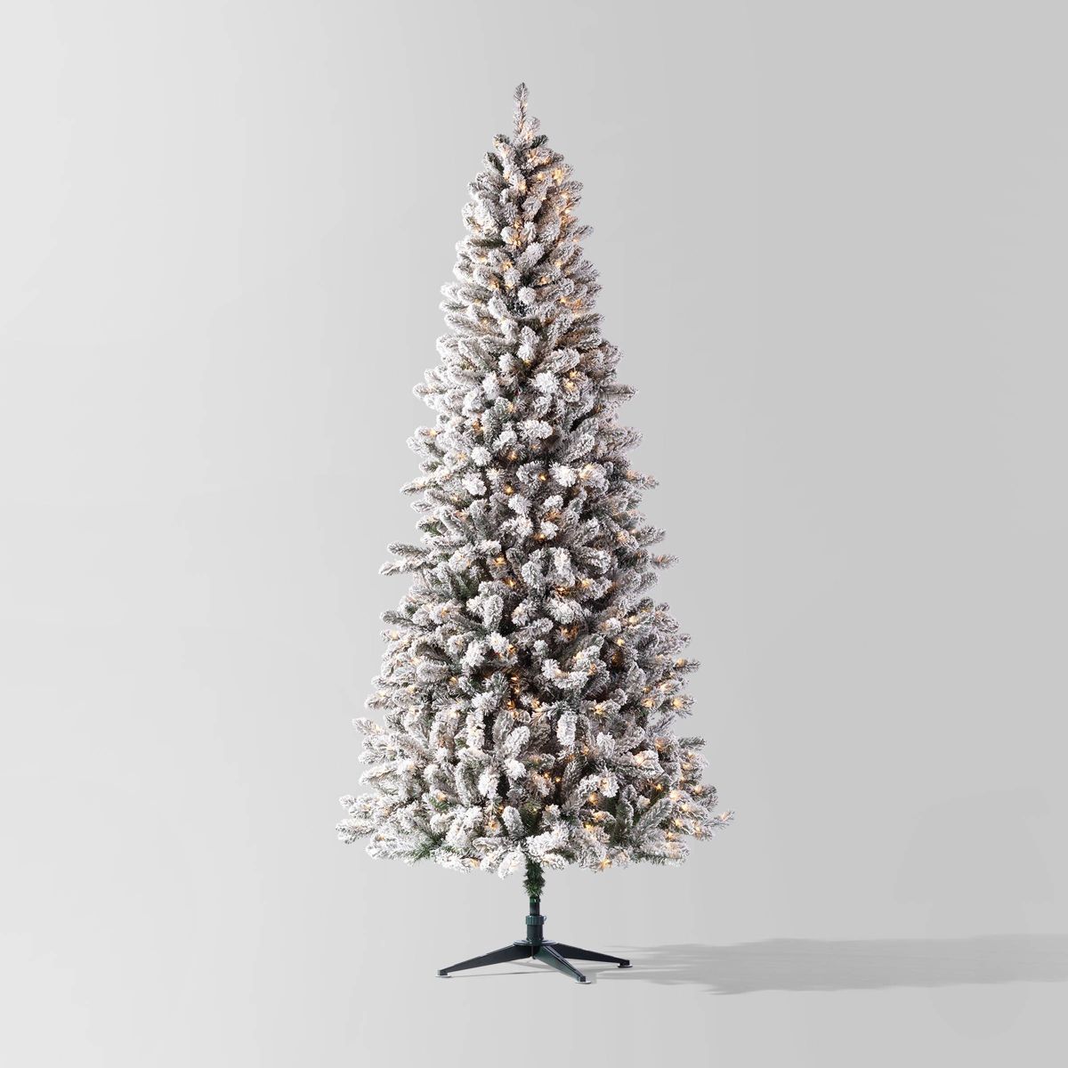 9' Pre-lit Flocked Full Alberta Spruce Artificial Christmas Tree Clear Lights - Wondershop™ | Target