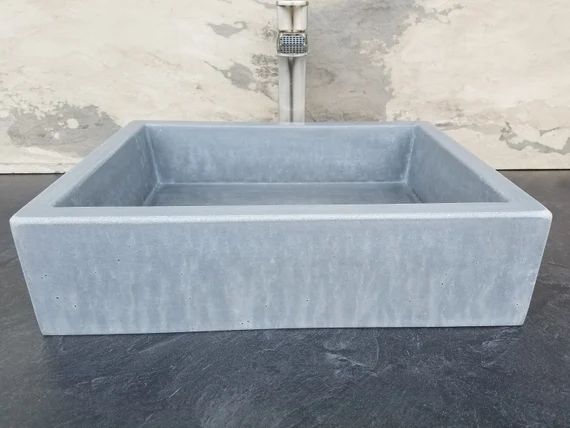 17x13 Rectangle Concrete Sink | Etsy | Etsy (US)
