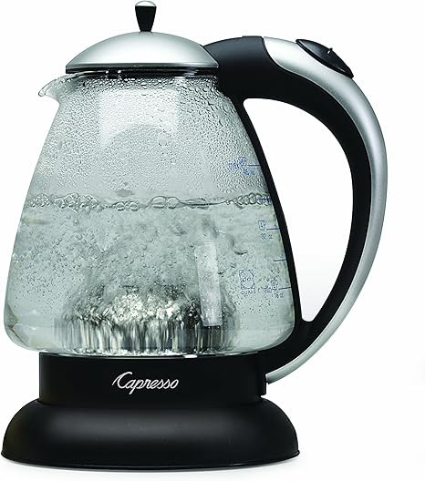 Capresso 259.04 H2O Plus Water Kettle, Matte Silver, 48-Ounce | Amazon (US)