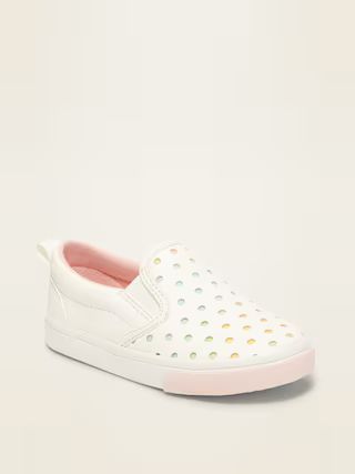 Unisex Perforated Slip-Ons for Toddler | Old Navy (US)