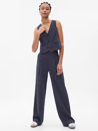 High Rise Pleated Wide-Leg Trousers | Gap (US)