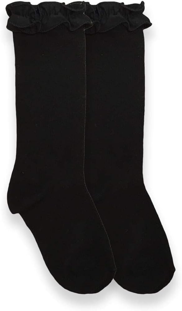 Jefferies Socks Girls' Ruffle Knee High | Amazon (US)