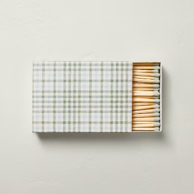 Gingham Plaid Printed Boxed Matches 75ct - Hearth & Hand™ with Magnolia | Target