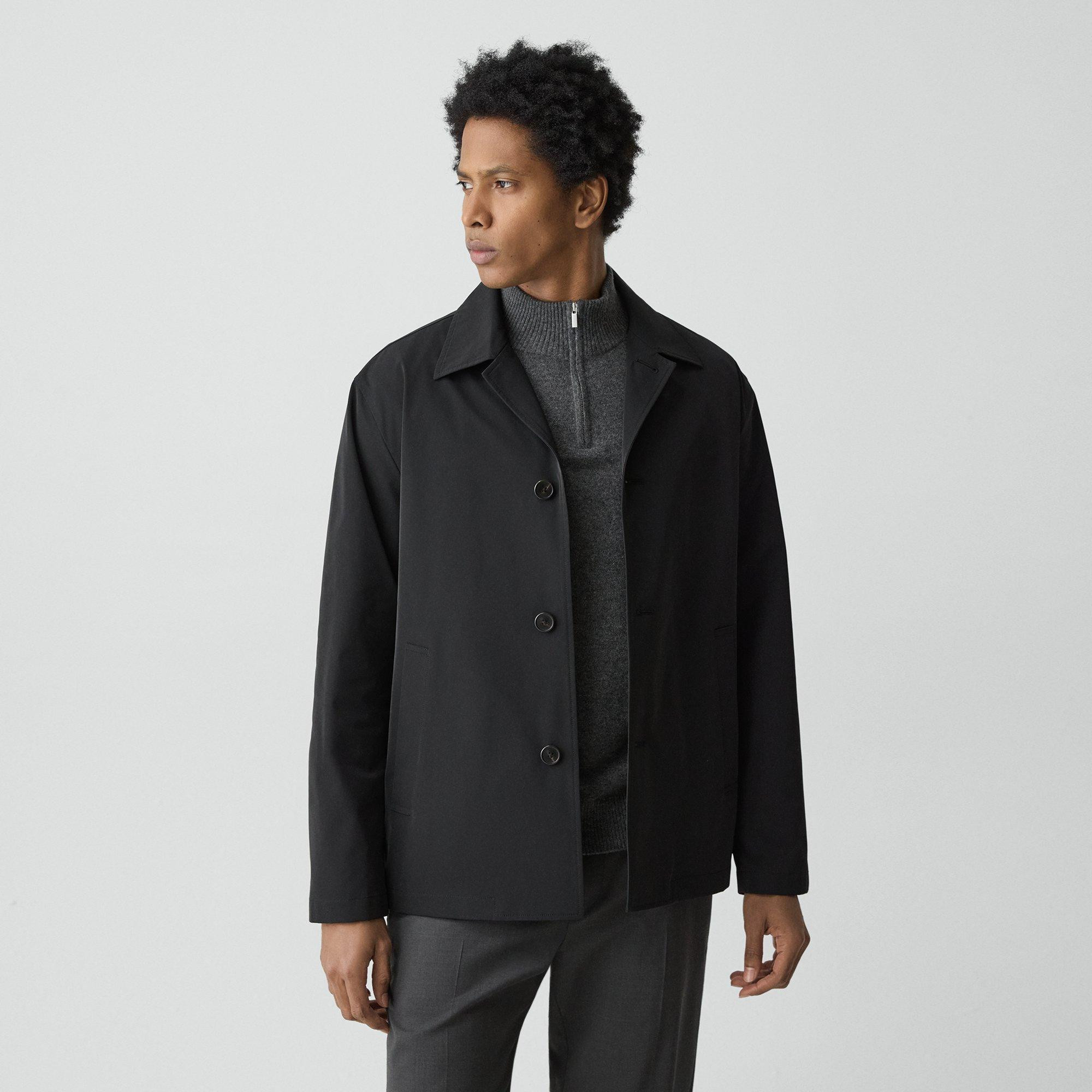 Shirt Collar Jacket in Foundation Twill | Theory