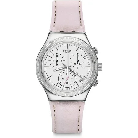 Swatch YCS599 Women s Irony Sweet Madame Light Pink Strap Watch | Walmart (US)