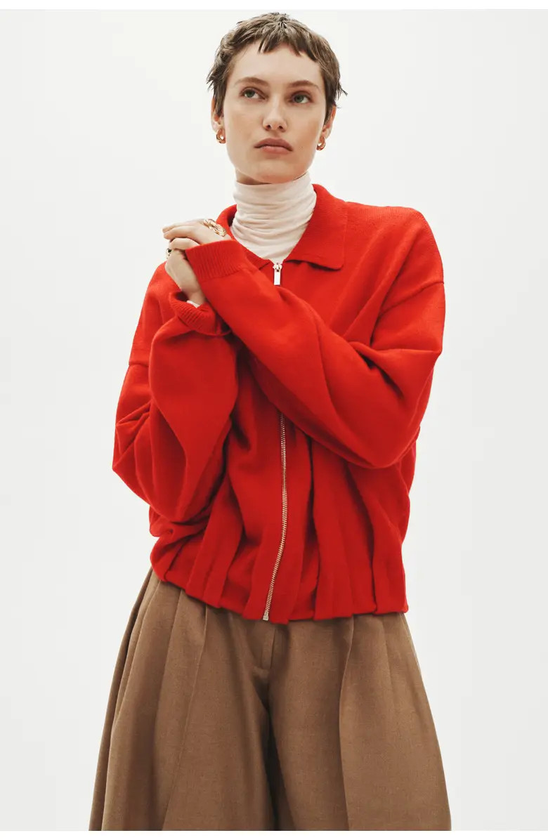 Oversized Zip-through Cardigan | Nordstrom