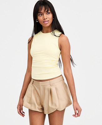 Women's Sleeveless Ruched Top | Macy's