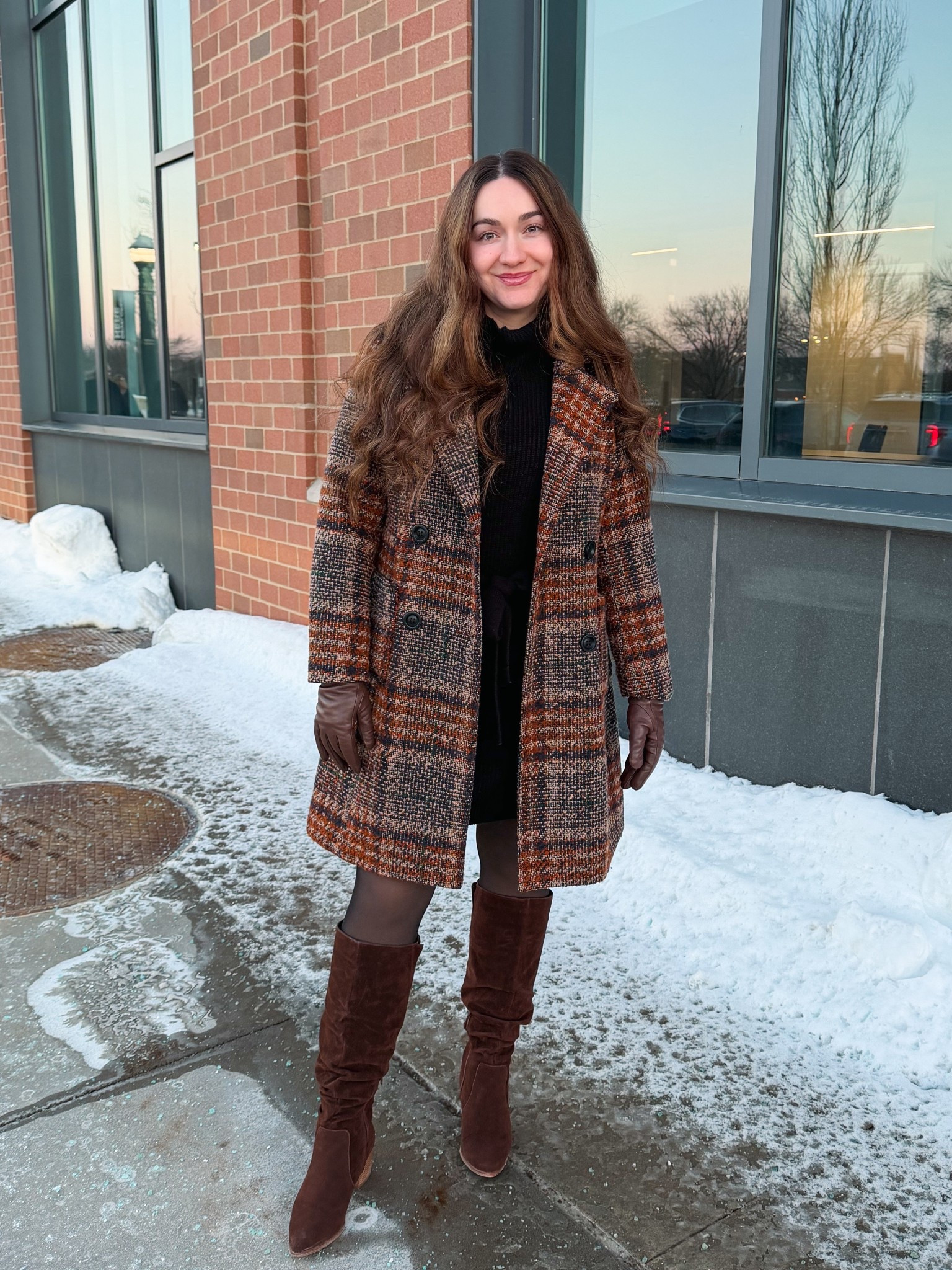Stay warm and stylish with these cozy boots and gloves! Perfect for the chilly days. 🌬️❄️ #WinterFashion 
Date night outfit, romantic outfit 

#LTKSeasonal #LTKValentine #LTKootd