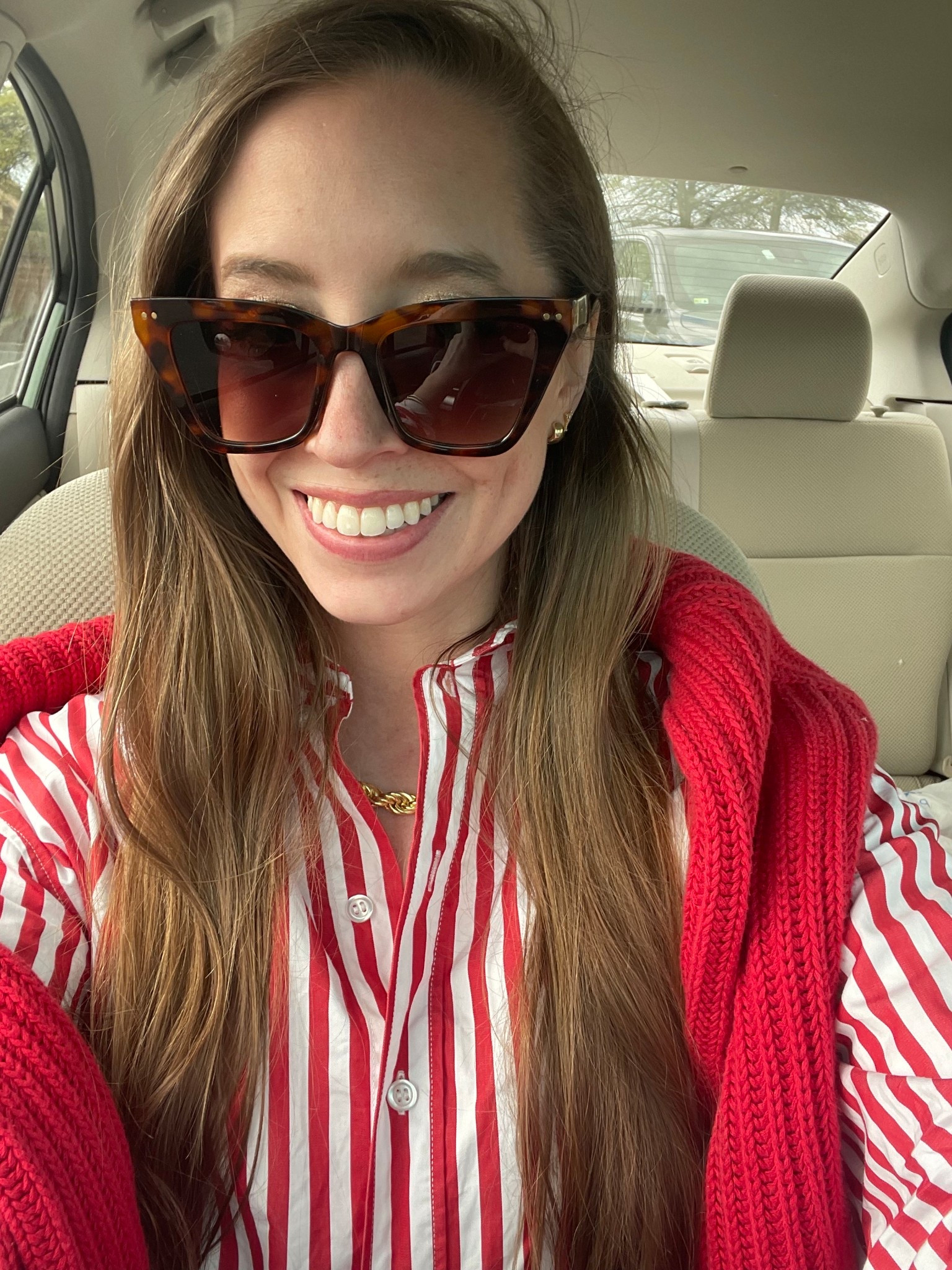 I love these $15 sunglasses, I also have them in black! They’re a great YSL look for less 

Also linking my red and white striped button up shirt and my red sweater! 

#LTKFindsUnder50 #LTKStyleTip #LTKSeasonal