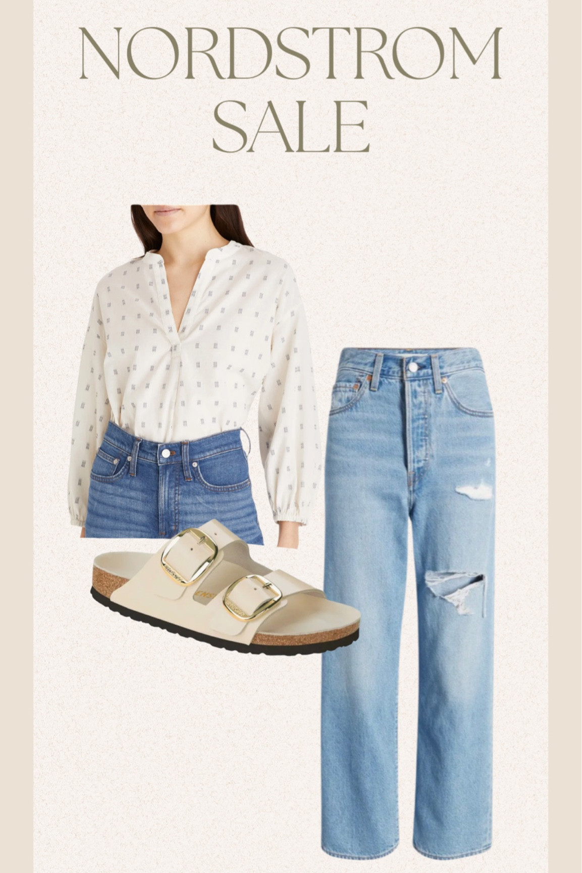 Nordstrom sale // Birkenstocks // Levi’s // outfit 

#LTKxNSale