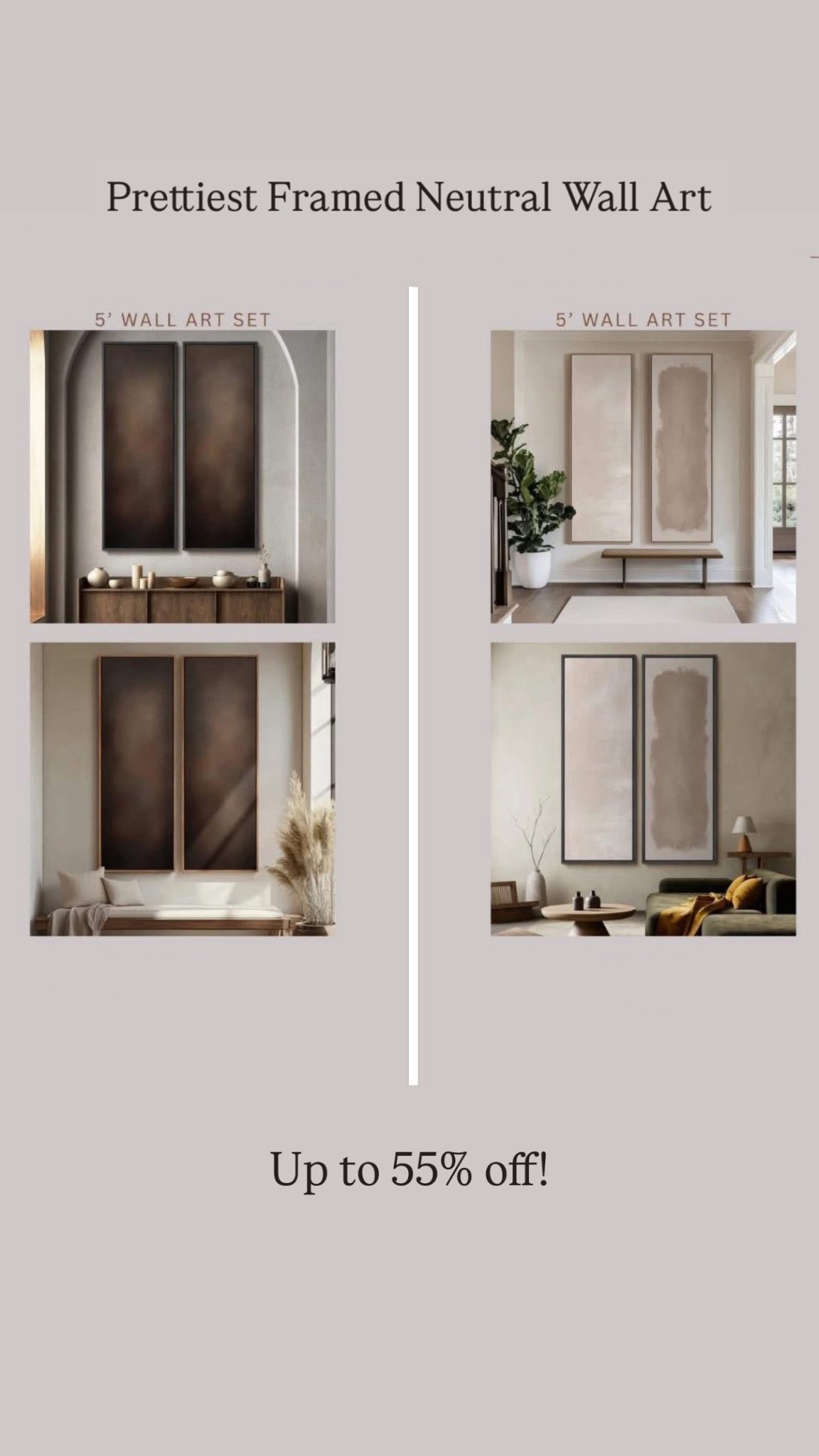 Neutral framed wall art from @wayfair that’s included in the Tax Refund Sale! Everything is up to 70% off and fast and easy delivery on orders over $35!!! #ad #wayfair #wayfairpartner