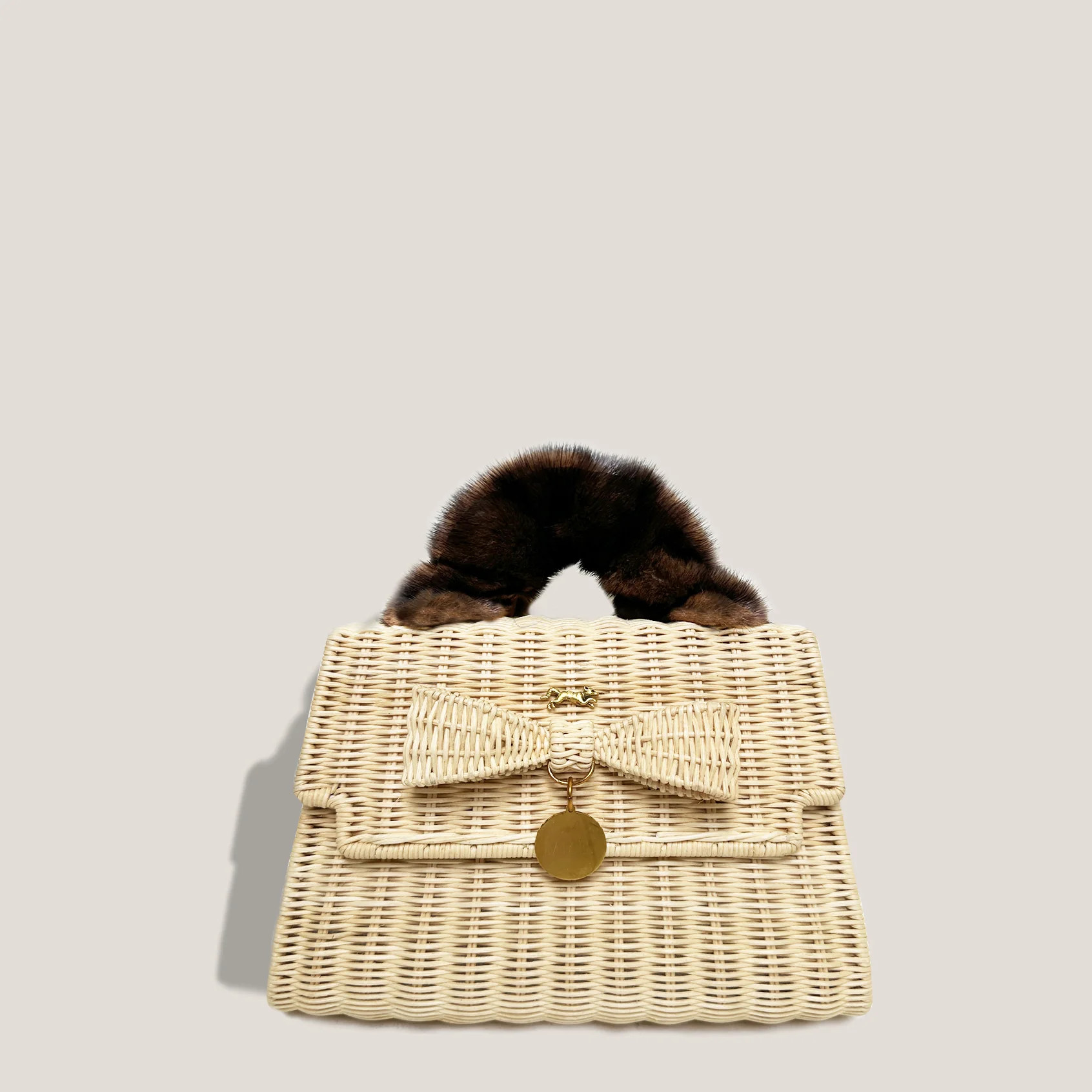 MME. ORANGERIE PETITE MINK BAG  - Sable | MME.MINK