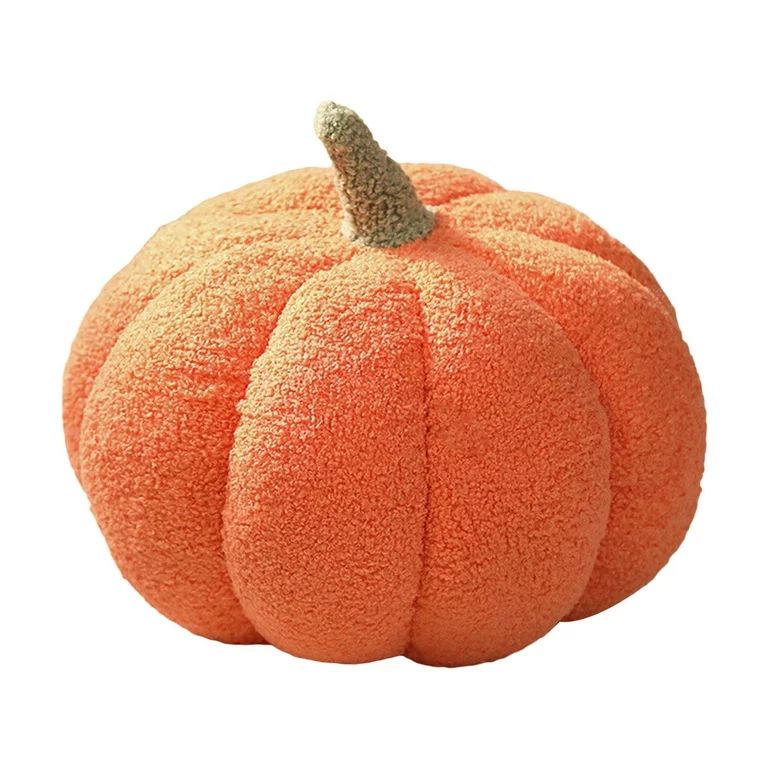 GureuiGureui Pumpkin-shaped Throw Pillow Stuffed Fluffy Plush Toy Halloween Pumpkin Decorative Pi... | Walmart (US)