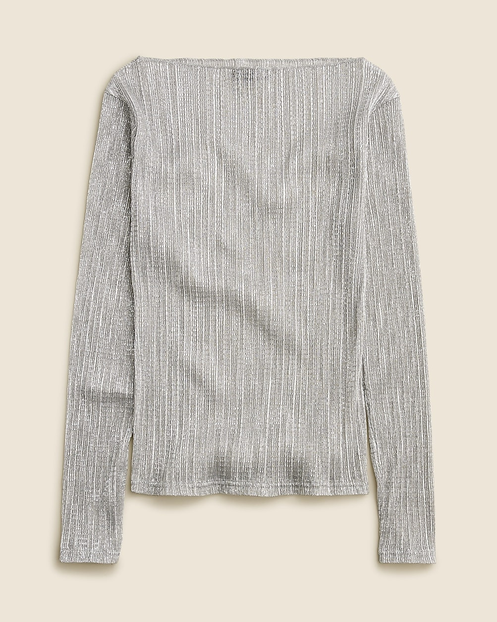 Sheer metallic boatneck top | J. Crew US