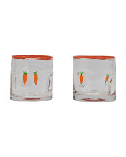 Set Of 2 Easter Bunny Carrot Icon Glasses | Kitchen & Dining Room | Marshalls | Marshalls