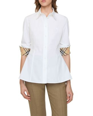 Eliza Slim Fit Cotton Poplin Shirt | Bloomingdale's (US)