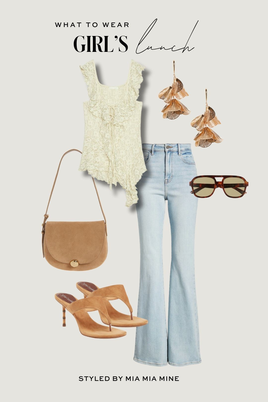 Summer boho outfit
Zara lace top
Nordstrom flared jeans
Madewell suede bag
Jeffrey Campbell suede sandals



#LTKSummerEdit #LTKShoeCrush #LTKFindsUnder50
