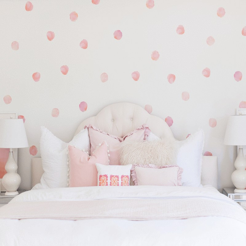 Watercolor Polka Dots Wall Decals | Project Nursery