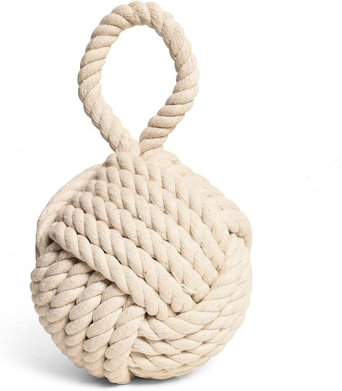Decorative Door Stop, Weighted Door Stopper for Bottom of Doors, Rope Doorstop, Knot Nautical Doo... | Amazon (US)