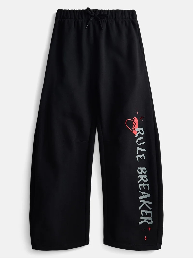 Disney Descendants Rule Breaker Girl\u2019s Fleece Barrel Pants, Sizes 4-16 | Walmart (US)