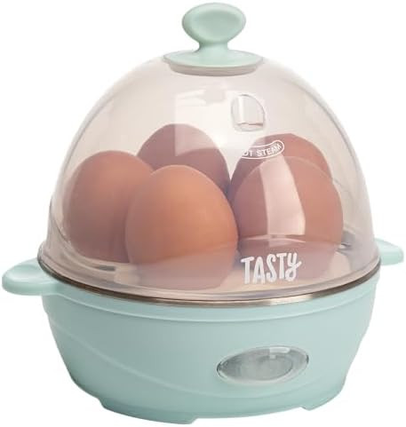 Tasty Mini Rapid Egg Cooker, 5-Egg Capacity for Perfect Hard Boiled Eggs or Omelets, Auto Shut Of... | Amazon (US)
