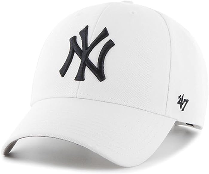 '47 New York Yankees MVP Hat Baseball Cap - White, White, One Size | Amazon (CA)