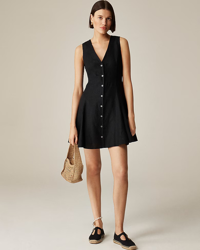 Linen mini dress | J. Crew US