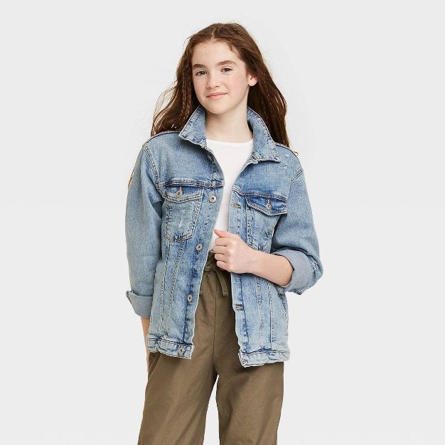 Kids' Oversized Denim Jacket - art class™ | Target