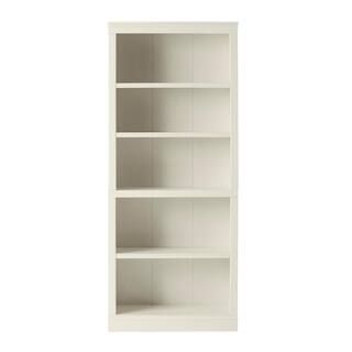 StyleWell 71 in. White Wood 5-Shelf Classic Bookcase with Adjustable Shelves-HS202006-36WTE - The... | The Home Depot